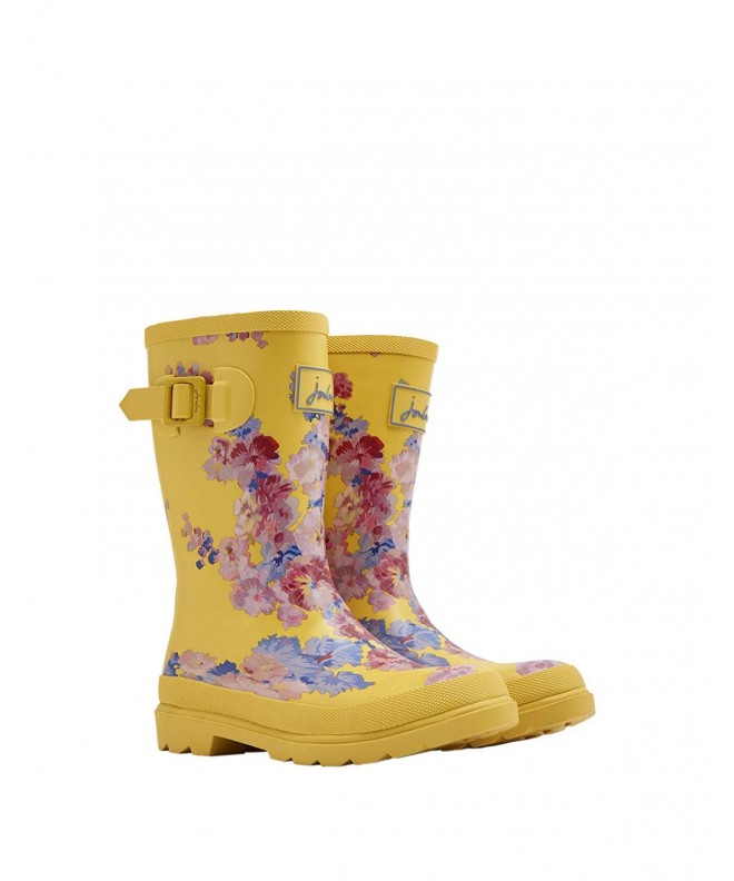 Boots Baby Girl's Printed Welly Rain Boot (Toddler/Little Kid/Big Kid) Yellow Floral 3 M US Little Kid - CK18ELRK39W $66.98