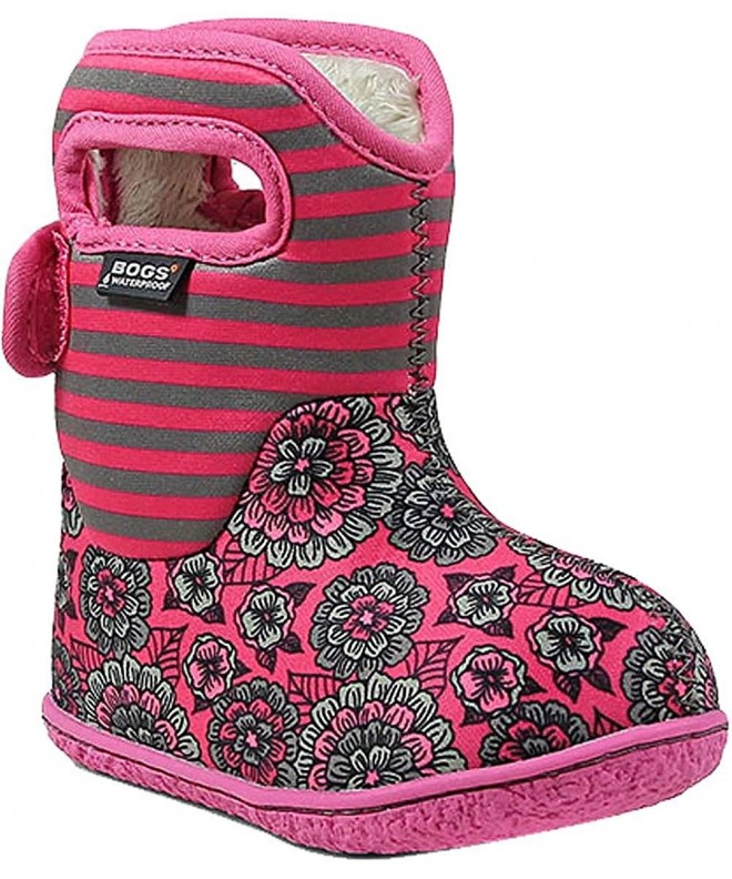 Boots Girls Pansy Stripe Rain Boot - Pink Multi - Size 9 M US Toddler - C518C9IU0WM $64.22
