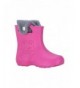 Boots Ultra Lightweight Kids Froggy Boots 100% Waterproof Fleece Lining Blue and Pink - Pink - C2187DHXDG2 $65.18