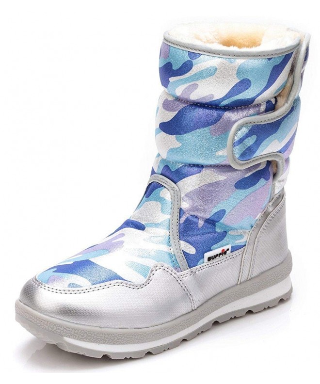 Boots Girl's Boy's Waterproof Outdoor Cold Weather Snow Boots (Toddler/Little Kid/Big Kid) - Blue/Silver Camouflage - CO12MXV...