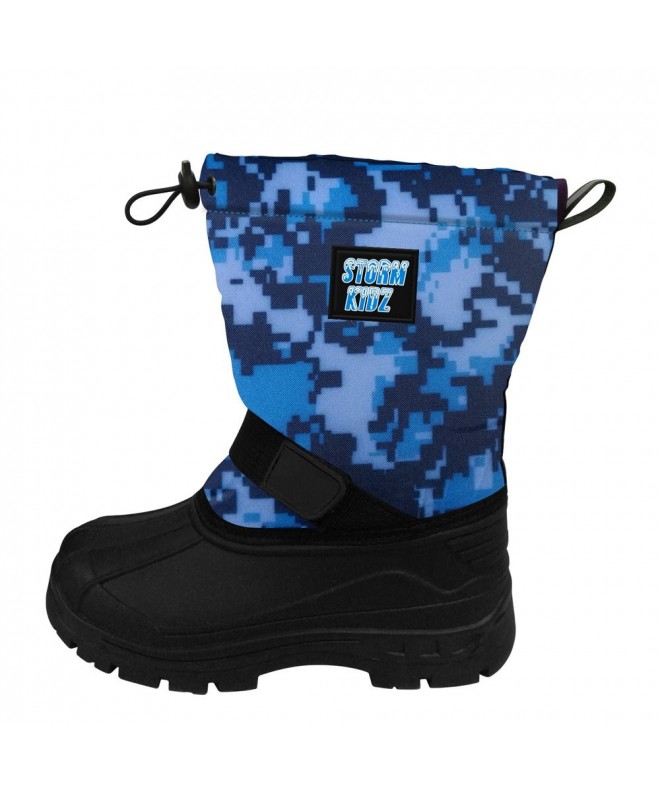 Boots Unisex Cold Weather Snow Boot (Toddler/Little Kid/Big Kid) Many Colors - Blue Digital Camo - CQ17YLTHI5L $37.75