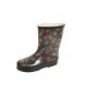 Boots Ms Puddles Rain Boots - Little Girls - Black Multi Peace - CR115PC5GAX $21.10