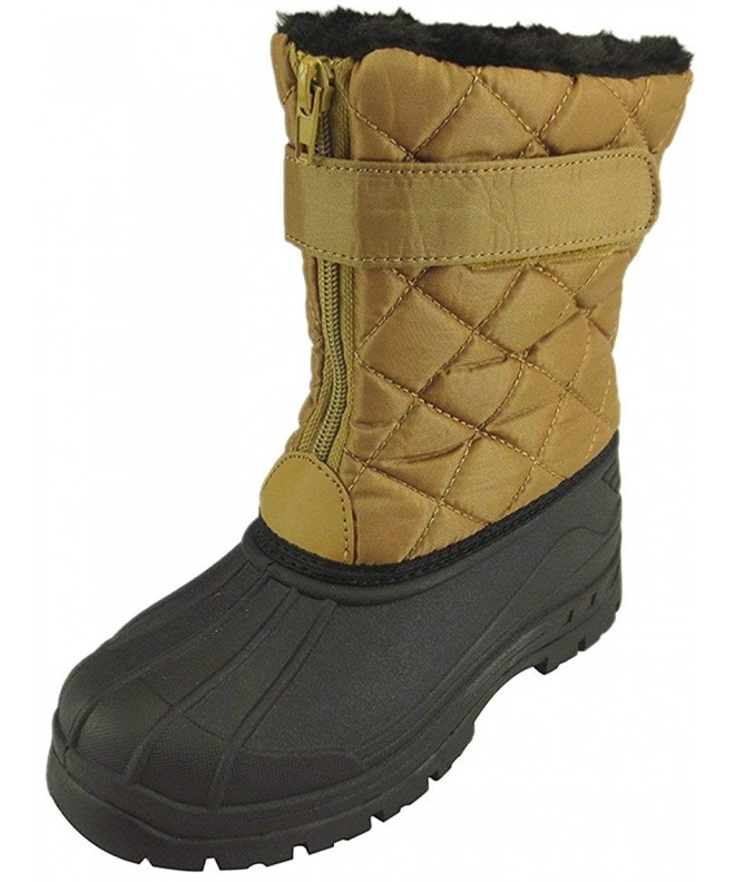 Boots Quilted Snow Boot - Brown - CR12NE2IYLM $34.28