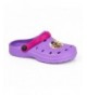 Clogs & Mules Official Licensed Girls Clogs PVC Beach Pool Footwear - Purple - CY18G6KX2SX $34.75