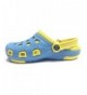 Clogs & Mules Girl's Summer Clogs - Blue/Yellow - CG18CCXQRCY $24.40