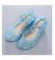 Flats Princess Girls Sandals Jelly Mary Jane Dance Party Cosplay Shoes for Kids Toddler - Blue - C117YRS85CQ $26.28