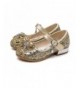 Flats Little Girl's Adorable Sparkle Mary Jane Princess Party Dress Shoes - Aa-gold - CL18IZMNYIQ $41.70