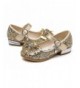 Flats Little Girl's Adorable Sparkle Mary Jane Princess Party Dress Shoes - Aa-gold - CL18IZMNYIQ $41.70