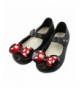 Flats Girls Sweet Dot Bow Princess Sandals Shoes Mary Jane Flats for Toddler/Little Kid - Black - CB187CA03G6 $24.77