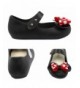 Flats Girls Sweet Dot Bow Princess Sandals Shoes Mary Jane Flats for Toddler/Little Kid - Black - CB187CA03G6 $24.77