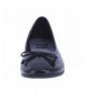 Flats Girls' FAE String Tie Flat - Smooth Black - CX186SE9A95 $19.75