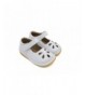 Flats Toddler Shoes | Squeaky Flower Punch Mary Jane Toddler Girl Shoes - White - CJ12CN36VTR $43.92