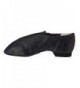 Flats Girl's Super Jazz Leather and Elastic Slip On Jazz Shoe - Black - C2110SC0X1X $57.07