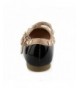 Flats Toddler Little Kid Baby Girl Studded T-Strap Flat Shoes for Child - Black - C51872QIEW4 $46.25