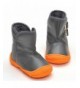 Boots Toddler Boys Gilrs Rubber Sole Warm Winter Snow Boots - Gray - C1128I4D3YV $28.69