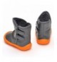 Boots Toddler Boys Gilrs Rubber Sole Warm Winter Snow Boots - Gray - C1128I4D3YV $28.69