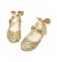 Flats Flats for Girls Dress Shoes Mary Jane - D-golden - CI18MGSOEM5 $40.75