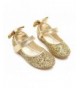 Flats Flats for Girls Dress Shoes Mary Jane - D-golden - CI18MGSOEM5 $40.75
