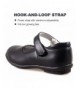 Flats Girl's Strap Mary Jane School Uniform Dress Flat Shoes Black - Black - C618ECMU7S8 $40.61