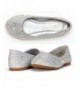 Flats Nina-100 Girls Dress Shoes Classic Ballet Flats (Toddler/Little Kid/Big Kid) - Nina-100-silver Glitter - CL184XI7ZCO $4...