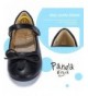 Flats Updated Bow Knot Toddler Princess - Black Pu - C718G2YGDYC $38.15