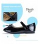Flats Updated Bow Knot Toddler Princess - Black Pu - C718G2YGDYC $38.15