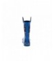 Boots Boys Girls Rubber Rain Boot in Solid Fun Colors Easy on Handles - Blue - C117Y02EEHY $42.45