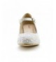 Flats Girls Rhinestone Platform Peagent Dress Shoes (Toddler/Little Kid/Big Kid) - Silver - C01873WS2NR $49.75