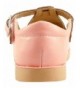 Flats Girl's Patent Bow Mary Jane - Peach - CK184R3C8ET $26.99