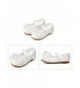 Flats Kids Girls Wedding Shoes Ballet Flats with Flower(Toddler/Little Kid) - A-white - CP12J0MSJBH $34.58