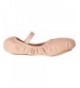 Flats Girl's Belle Full-Sole Leather Ballet Shoe / Slipper - Pink - CS17YQ68ETM $28.24