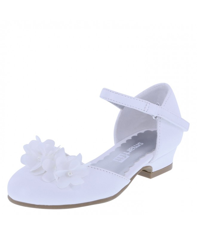 Flats Girls' Toddler Cici Dress Shoes - White - CB189U44788 $34.40