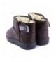 Boots Boy's Girl's Waterproof Fur Lining Flat Short Ankle Winter Snow Boots(Toddler/Little Kid) - 02brown - CD1883RKAES $27.06