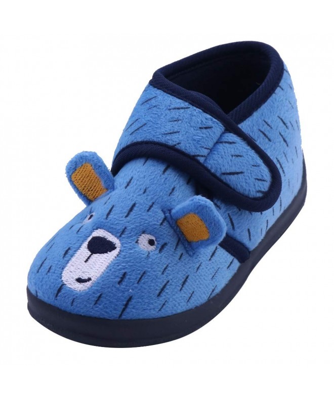 Flats Toddler Outdoor Winter Slippers - Dark Blue - CZ18D8Z36GX $24.10