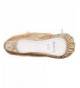 Flats Girl's Glitter Dust Ballet Shoe / Slipper - Gold - C111ZAXBOM1 $32.34