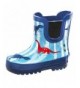 Boots Natural Rubber Rain Boots Toddler Boys Girls Kids - Dinosaurs With Elastic - C018H3TEOO5 $38.74