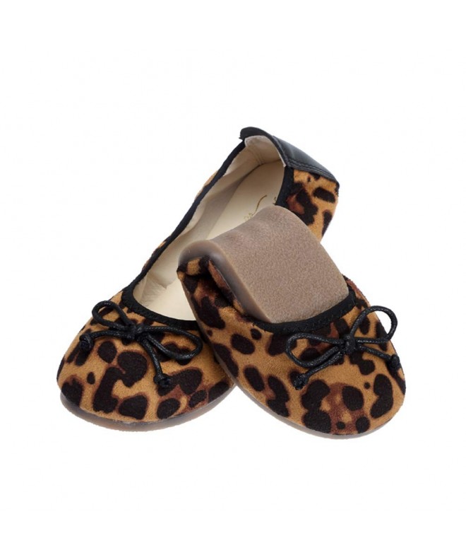 Flats Toddler/Little Kid Girls Bowknot Ballet Slip on Mary Jane Flat Dress Shoes - Leopard - CN18M03KS6Z $33.15