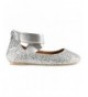 Flats Girl's Cherie Dressy Ballet Flat - Silver - CQ18DMNMN4T $24.61