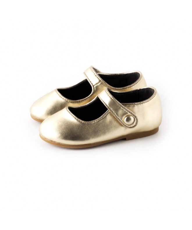 Flats Toddler Girls Shoes - Gold Mary Jane / Gold - CF18I7U7N9U $42.72