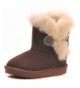 Boots Baby's Girl's Boy's Cute Flat Shoes Bailey Button Winter Warm Snow Boots - Coffee - C51284OGXB5 $29.67