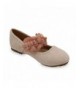 Flats Girls Glitter Suede Mary Jane Ballerina Flat Shoes Princess Dress Shoes (Toddler/Little Kid/Big Kid) - Pink - CJ18O29L3...