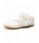 Flats Girls Ballerina School Flower Flat Shoes (Toddler/Little Kid/Big Kid) - Off White - CD18E45S24C $37.31
