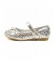 Flats Toddler Little Girls Ballet Flat Shoes - Nfgf312n - Silver - CQ1888C6ZL5 $27.52