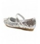 Flats Toddler Little Girls Ballet Flat Shoes - Nfgf312n - Silver - CQ1888C6ZL5 $27.52