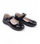 Flats Kids Girl's School Uniform Mary Jane Flat Shoes(Toddler/Little Kid) - Black - CS17XQ8NLL2 $39.32