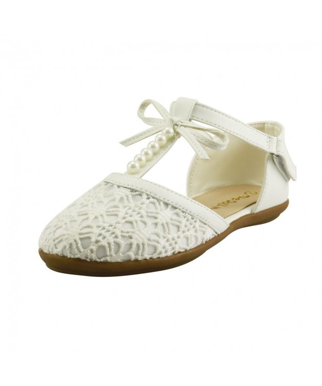 Flats Lace Sandal - White2 - CZ12O0LNYWF $29.30