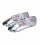 Flats Ballet Slippers Canvas Dance Gymnastics Yoga Shoes Flats for Girls(Women/Big Kid/Little Kid/Toddler) - Silvery - CL12O3...