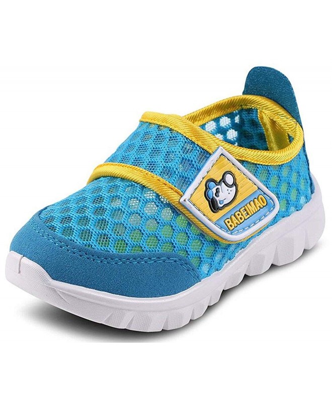 Flats Baby's Boy's Girl's Breathable Strap Light Weight Casual Sneakers Running Shoes Blue - Blue(02) - CA18DIKWQNE $21.34