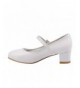 Flats Girl's Heel Patent Dress Shoes (Little Kid - Big Kid) - White Patent - CE188CU5XY0 $48.92