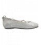 Flats Kids' Julia Ballet Flat - Silver - CX12NZNGP29 $52.69